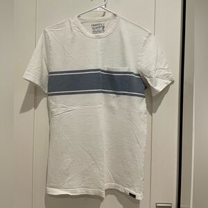 Faherty white and blue Stripe Men's Tee